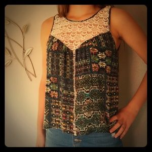 EyeShadow Brand Hi'Low Tank Blouse